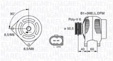 Автозапчасть MAGNETI MARELLI 063731542010