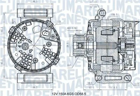 Автозапчасть MAGNETI MARELLI 063731546110