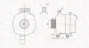 Генератор (12В, 90А) ACURA RSX, HONDA CR-V II, FR-V, INTEGRA, STREAM 2.0/2.4 05.01- MAGNETI MARELLI 063731728010 (фото 1)