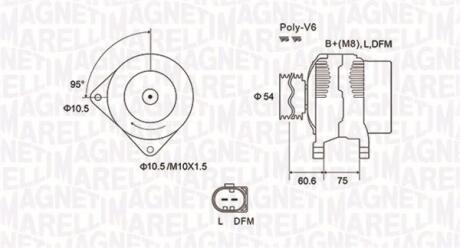 Генератор MAGNETI MARELLI 063731757010