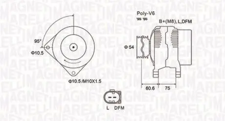 Генератор MAGNETI MARELLI 063731757010