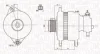 Генератор (12В, 100А, новий) OPEL ASTRA H, ASTRA H GTC, ASTRA H/KOMBI 1.7D 03.04-10.10 MAGNETI MARELLI 063731899010 (фото 1)