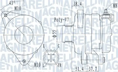 Автозапчасть MAGNETI MARELLI 063732121010