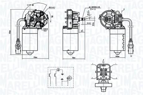 Мотор склоочисника MAGNETI MARELLI 064370000010