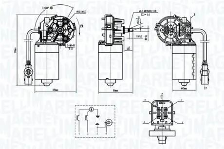 Мотор склоочисника MAGNETI MARELLI 064370000010