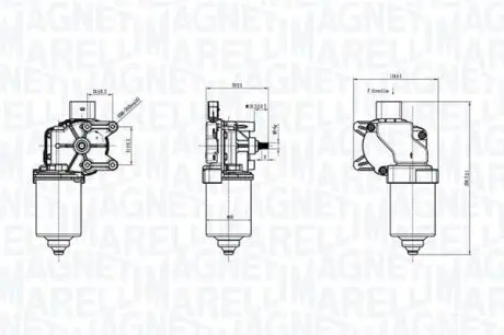 Мотор склоочисника MAGNETI MARELLI 064372300010