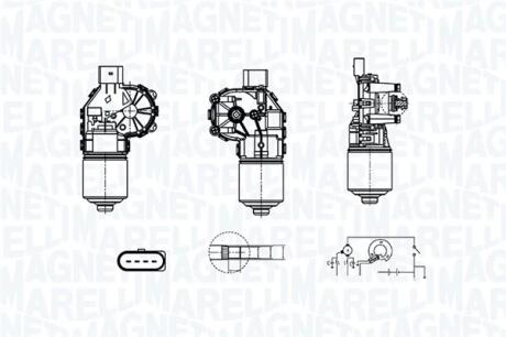 Мотор склоочисника MAGNETI MARELLI 064380000010