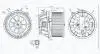 Вентилятор салону CITROEN C2, C2 ENTERPRISE, C3 I, C3 PLURIEL, XSARA PICASSO, PEUGEOT 1007, 206 1.1-2.0D 12.99- MAGNETI MARELLI 069412240010 (фото 2)