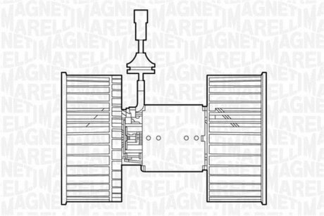 Электродвигатель, вентиляция салона MAGNETI MARELLI 069412534010