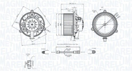 Моторчик печки Opel Insignia 09- MAGNETI MARELLI 069412742010