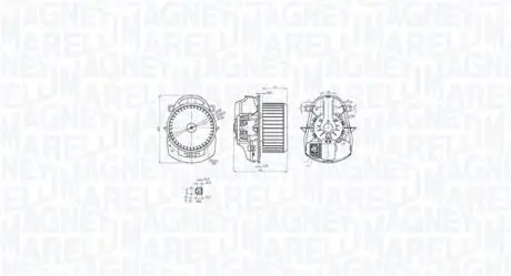 Вентилятор салону 12В VW TOUAREG 01.10-03.18 MAGNETI MARELLI 069412771010