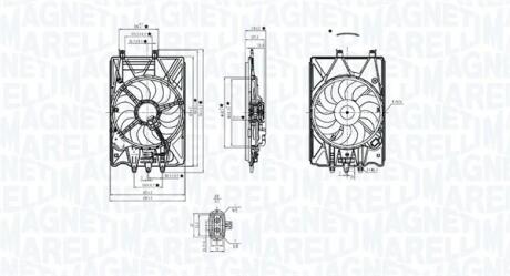 Вентилятор радіатора MAGNETI MARELLI 069422781010