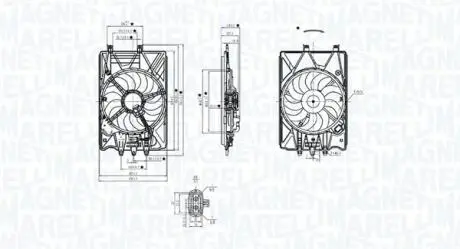 Вентилятор радіатора MAGNETI MARELLI 069422781010