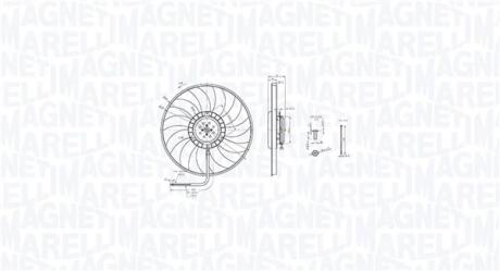 Вентилятор радіатора MAGNETI MARELLI 069422848010