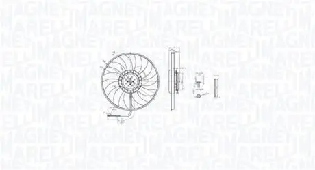 Вентилятор радіатора MAGNETI MARELLI 069422848010