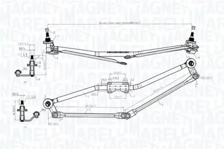 Механизм стеклоочистителя MAGNETI MARELLI 085570170010