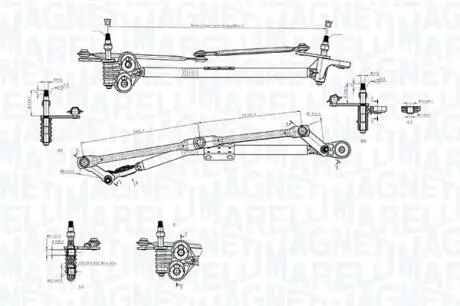 Механізм склоочисника в зборі MAGNETI MARELLI 085570727010