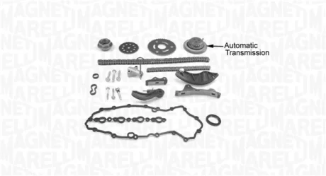 Комплект ГРМ (ланцюг + шестерня) CHEVROLET TRAX, OPEL ASTRA J, ASTRA J GTC, ASTRA K, INSIGNIA A, INSIGNIA A COUNTRY, INSIGNIA B, INSIGNIA B GRAND SPORT, MERIVA B, MOKKA / MOKKA X 1.6D 02.13- MAGNETI MARELLI 341500001500