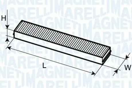 Фильтр воздуха (салона) MAGNETI MARELLI 350203061180