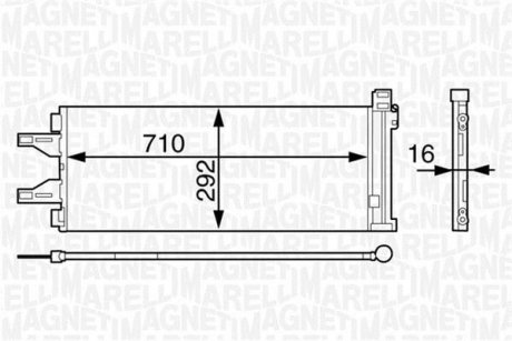 Радіатор кондиціонера MAGNETI MARELLI 350203623000