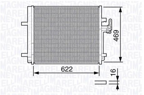 Радиатор кондиционера MAGNETI MARELLI 350203645000 (фото 1)