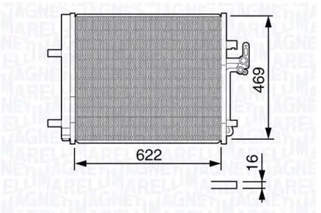 Радіатор кондиціонера MAGNETI MARELLI 350203645000