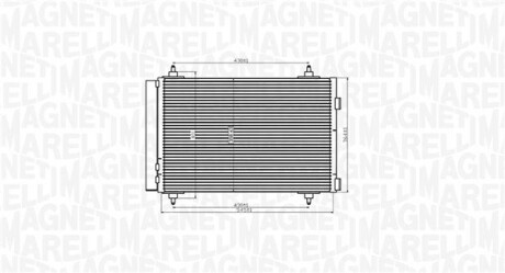 Радіатор кондиціонера MAGNETI MARELLI 350203916000 (фото 1)