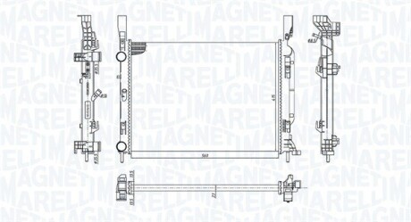 Радіатор системи охолодження MAGNETI MARELLI 350213142600