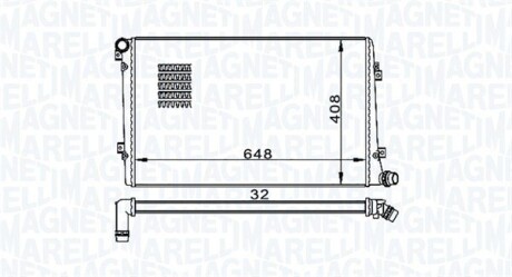 Радіатор системи охолодження MAGNETI MARELLI 350213157300