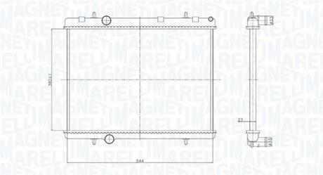 Радіатор MAGNETI MARELLI 350213167800