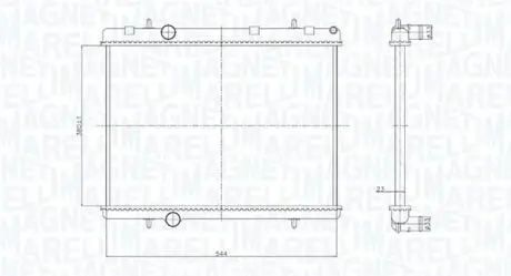 Радіатор MAGNETI MARELLI 350213167800