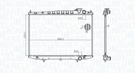 Радіатор MAGNETI MARELLI 350213174500
