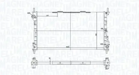 Радіатор охолодження Ford Transit 2.0DI 00- MAGNETI MARELLI 350213181200