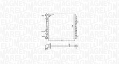 Радіатор охолодження VW Polo 01-18 MAGNETI MARELLI 350213184600