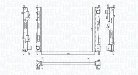 Радіатор двигуна (мкпп) MAGNETI MARELLI 350213186800