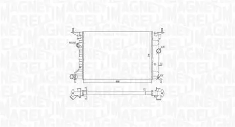Радіатор охолодження Opel Vectra B 1.6/1.8/2.0 i 95-03 MAGNETI MARELLI 350213194800