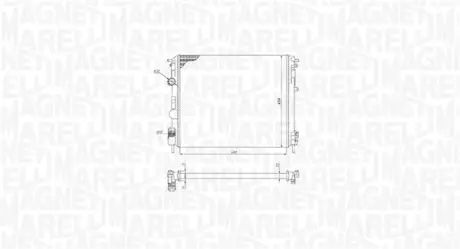 Chіodnica DACIA LOGAN 1.4/1.6 DACIA LOGAN/SANDERO 1.4/1.6 MAGNETI MARELLI 350213195200