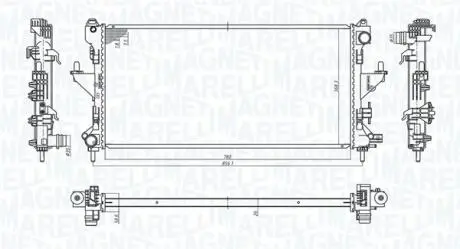 Радиатор охлаждения Citroen Jumper/Fiat Ducato/Peugeot Boxer 2.2HDI-3.0HDI 06- MAGNETI MARELLI 350213198200