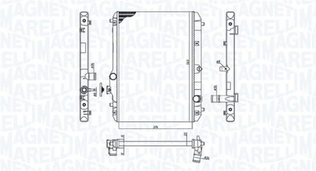 Радиатор охлаждения Suzuki Swift 1.3-1.6 05- MAGNETI MARELLI 350213198600 (фото 1)