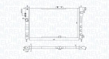 DAEWOO радіатор вод. охолодження Nexia 1.5 94- MAGNETI MARELLI 350213199800