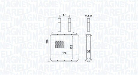 Радіатор печі MAGNETI MARELLI 350218420000