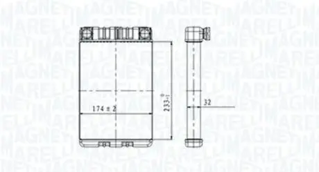 Радиатор печи MAGNETI MARELLI 350218428000