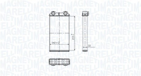 Радіатор печі MAGNETI MARELLI 350218439000