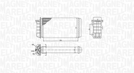 Радиатор печи MAGNETI MARELLI 350218441000