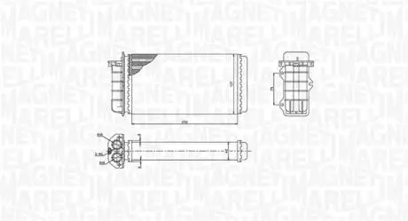 Радіатор печі MAGNETI MARELLI 350218441000