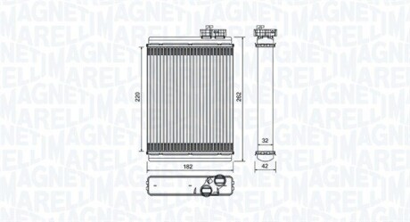 Радиатор печки Audi A4/A5 07-15 MAGNETI MARELLI 350218471000