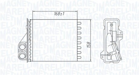 Радиатор печи MAGNETI MARELLI 350218479000