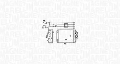 FIAT радіатор опалення 500,Panda,Ford Ka MAGNETI MARELLI 350218491000