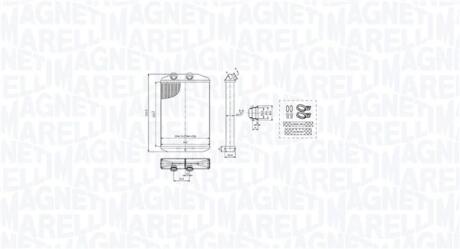 Радіатор пічки MAGNETI MARELLI 350218519000