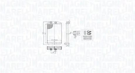 Радіатор пічки MAGNETI MARELLI 350218519000